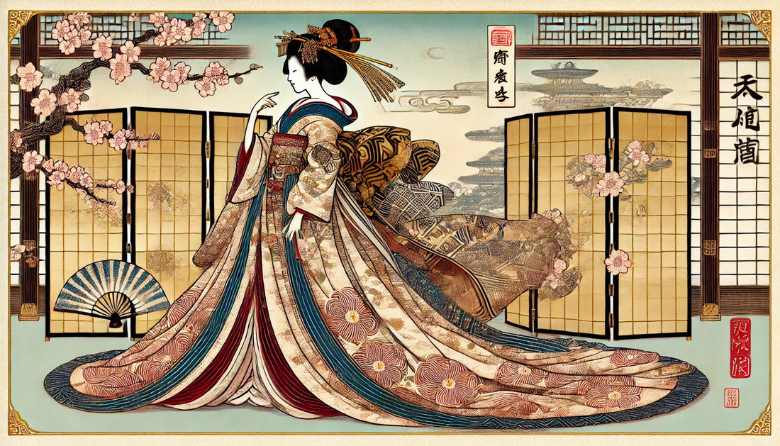 Pourquoi le kimono Heian était-il si lourd et grand à porter ?