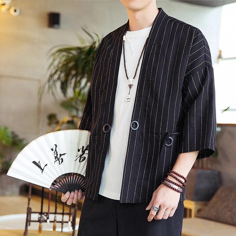 Blazer Kimono Homme - Édition Noire