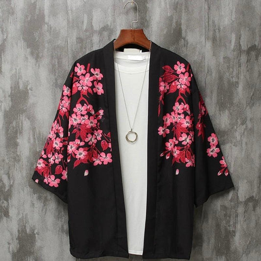 Chemise Kimono Fleuri Élégante