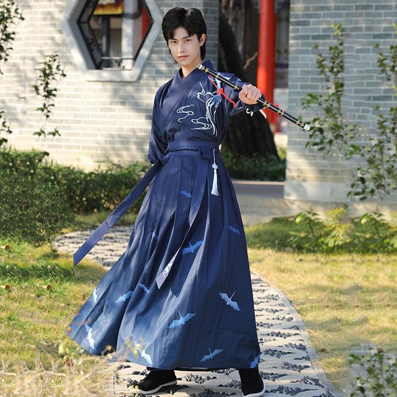 Blue Samurai Kimono - Quality Costume