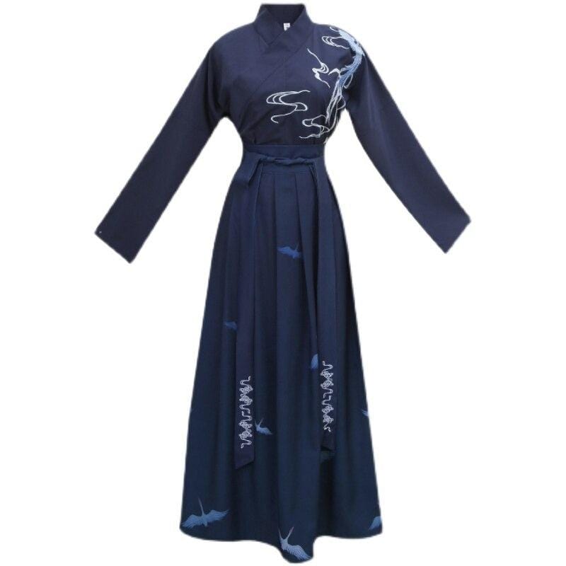 Blue Samurai Kimono - Quality Costume