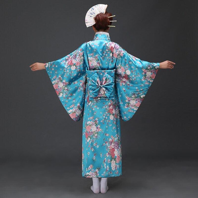 Kimono Traditionnel Japonais pour Femme - Collection Élégance