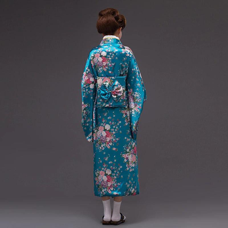 Kimono Traditionnel Japonais pour Femme - Collection Élégance