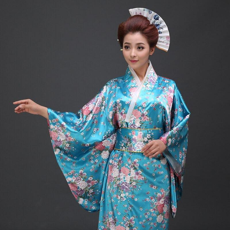 Kimono Traditionnel Japonais pour Femme - Collection Élégance