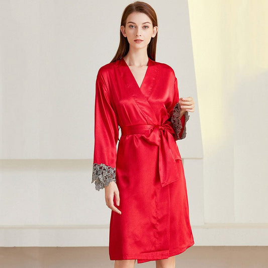 Kimono Rouge pour Femme Glamour