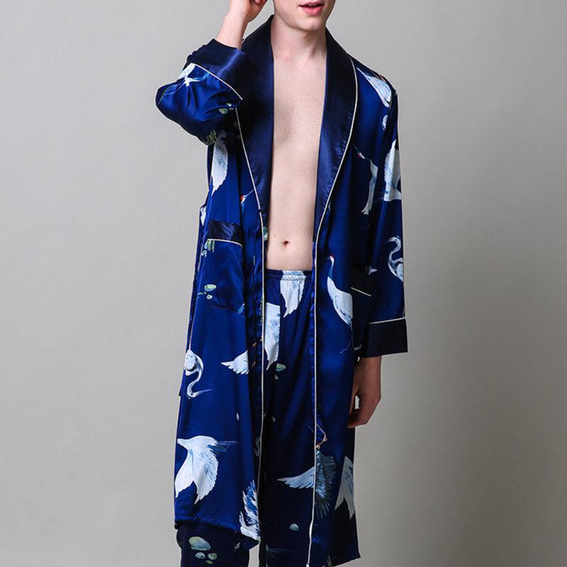 Kimono Peignoir Bleu Harmony