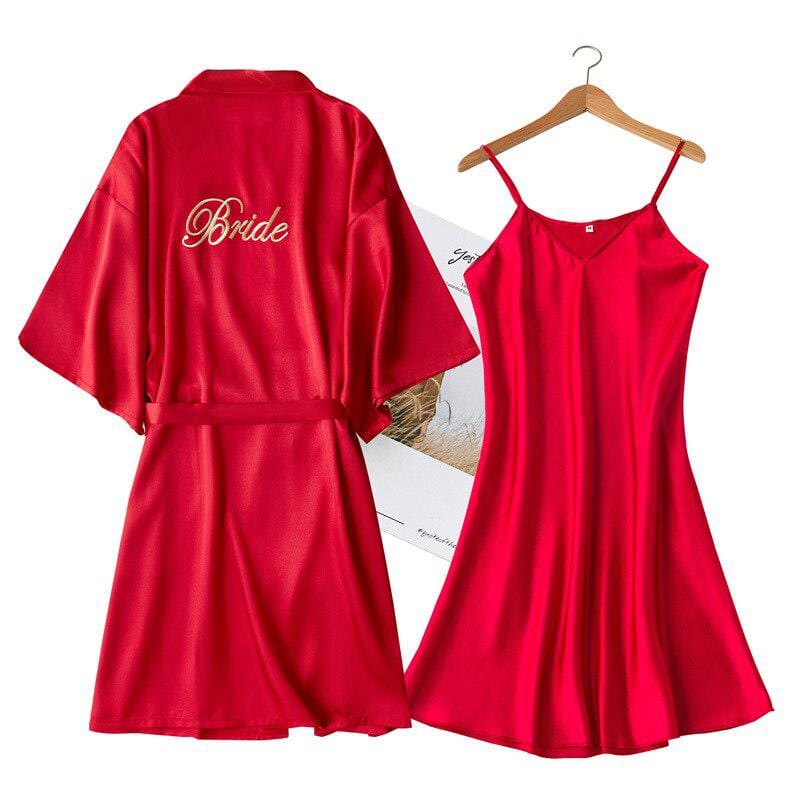 Night in Red: Kimono Nightie