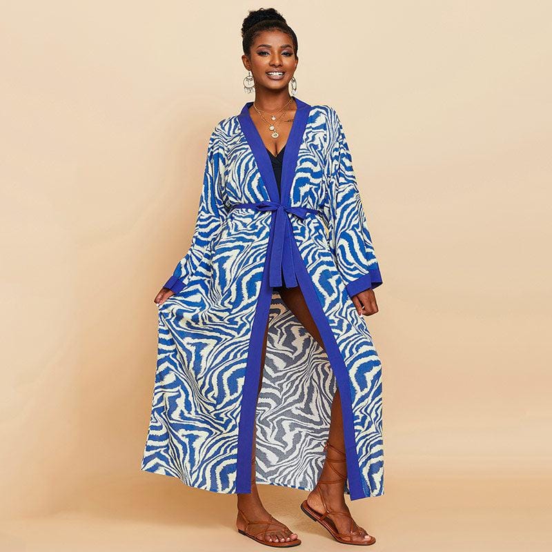 Bright African Kimono for Women