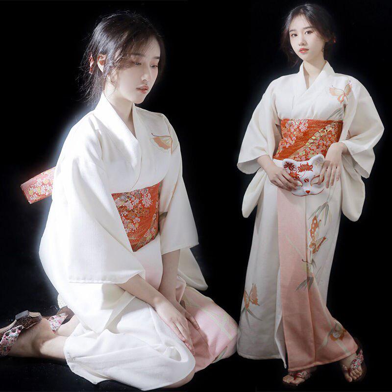 Kimono Blanc Femme Traditionnel - Élégance Intemporelle