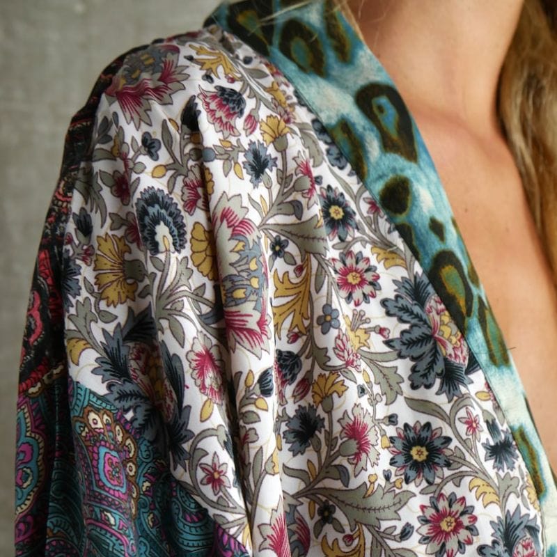 Short Silk Kimono - Luxury Collection