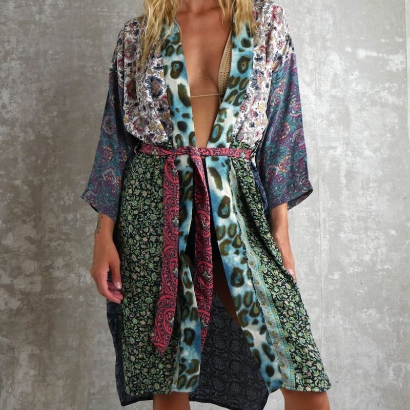 Short Silk Kimono - Luxury Collection