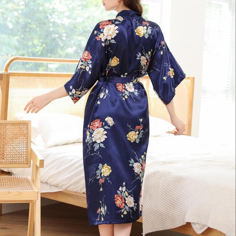 Blue Women's Kimono - Elegant Style