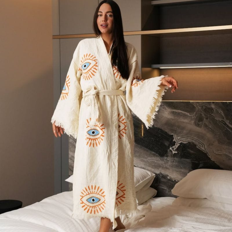 Kimono de Nuit en Coton pour Femme