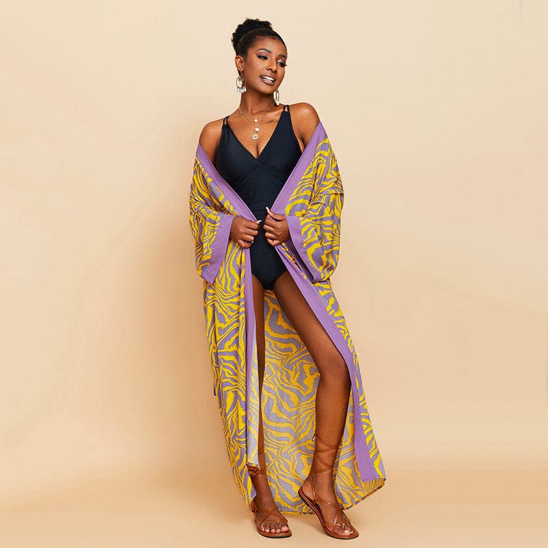 Women's Kimono in Loincloth - African Elegance Collection