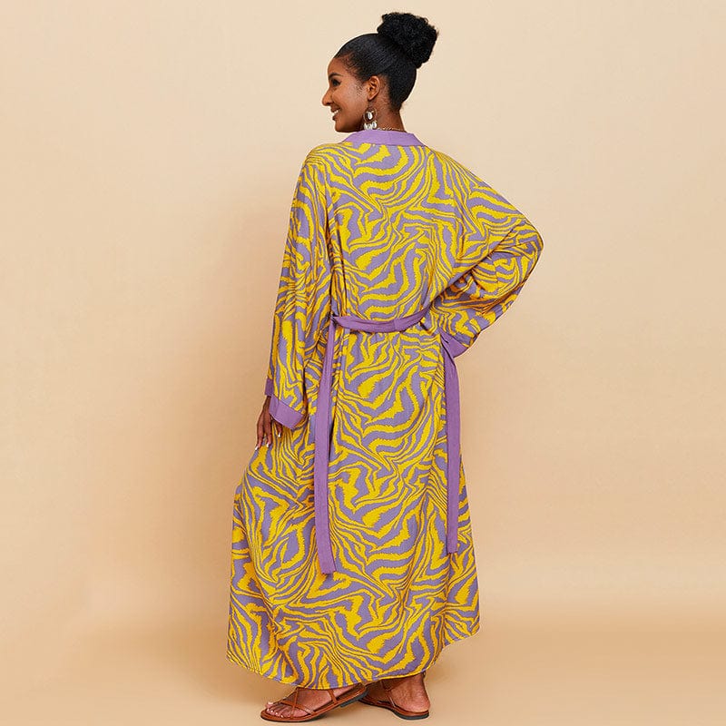 Women's Kimono in Loincloth - African Elegance Collection