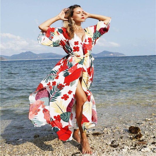 Kimono Fleuri Plage Collection Estivale