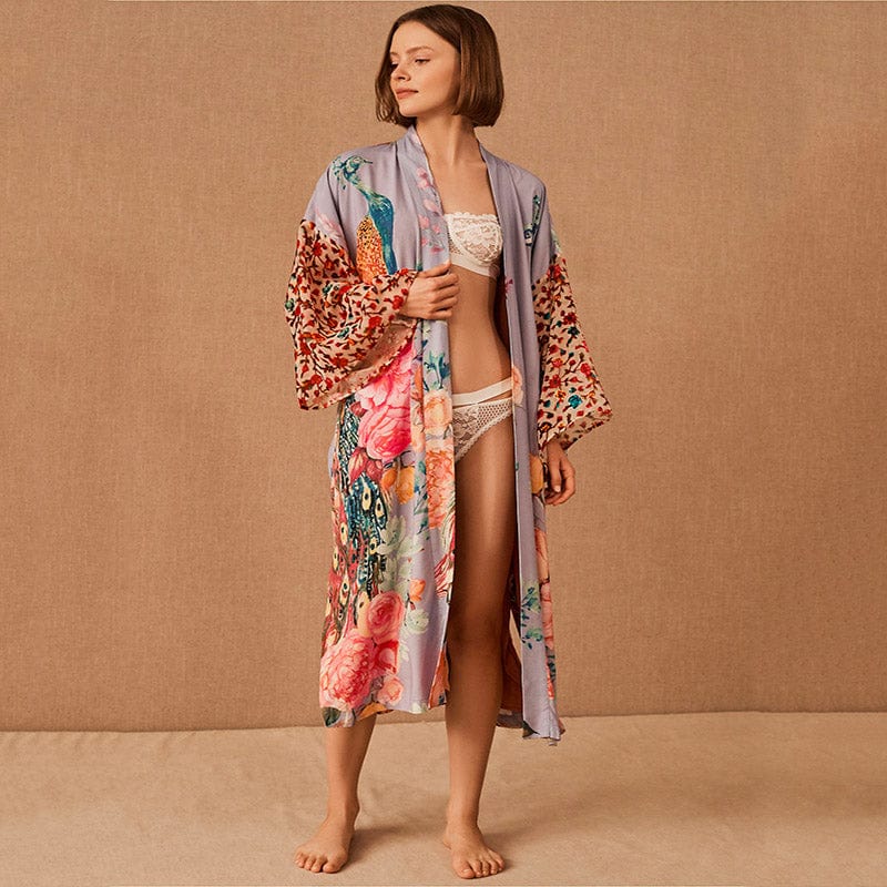 Cardigan Floral Kimono Bloom