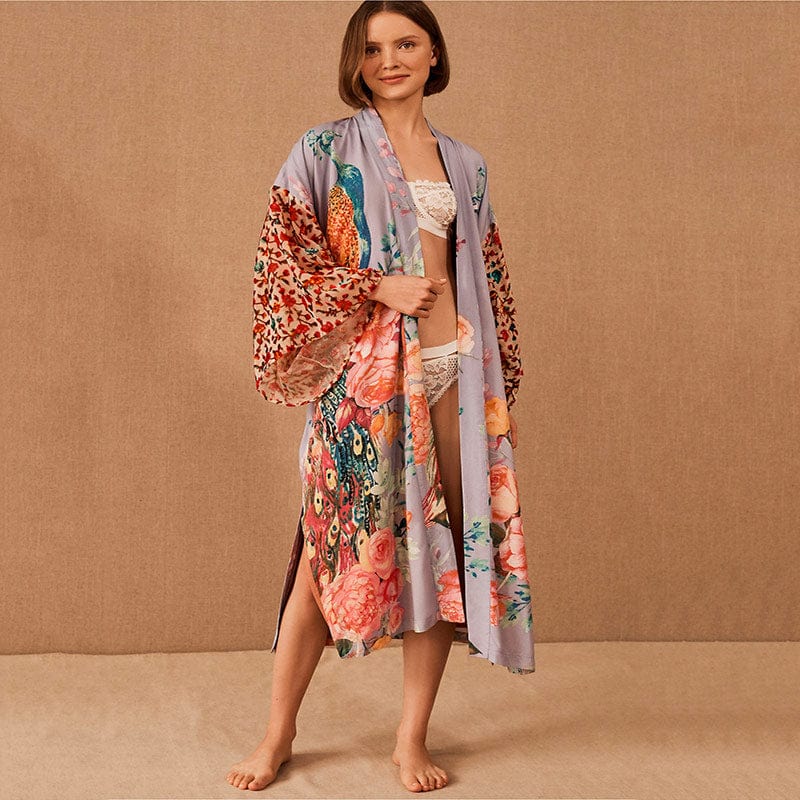 Cardigan Floral Kimono Bloom