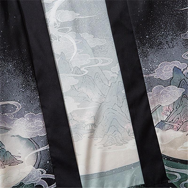 Dragon Moon Men's Kimono - Zenitudefern Collection