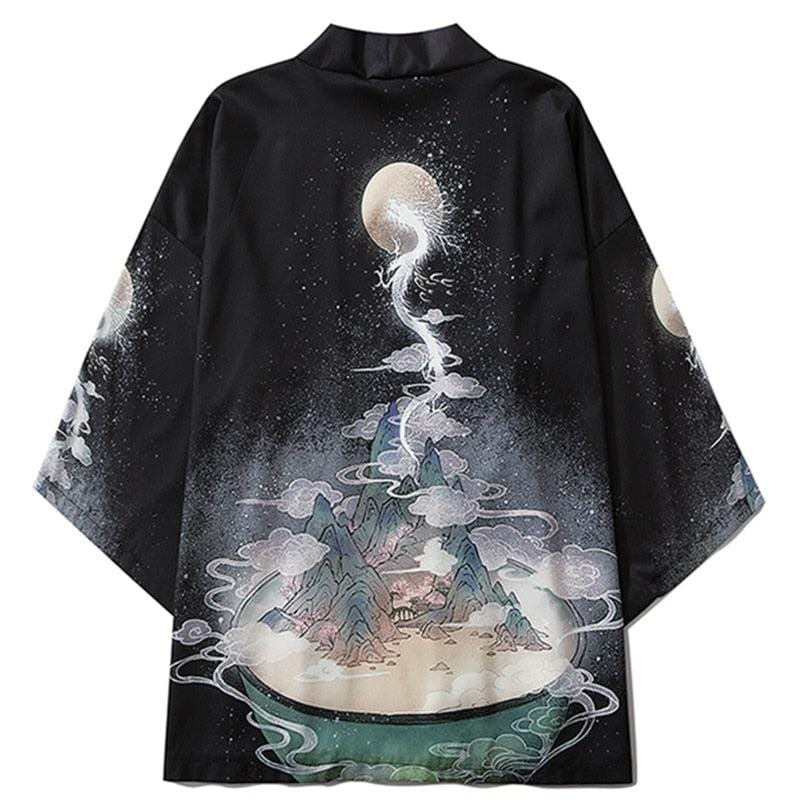 Kimono Homme Dragon Lune - Collection Zenitudefern