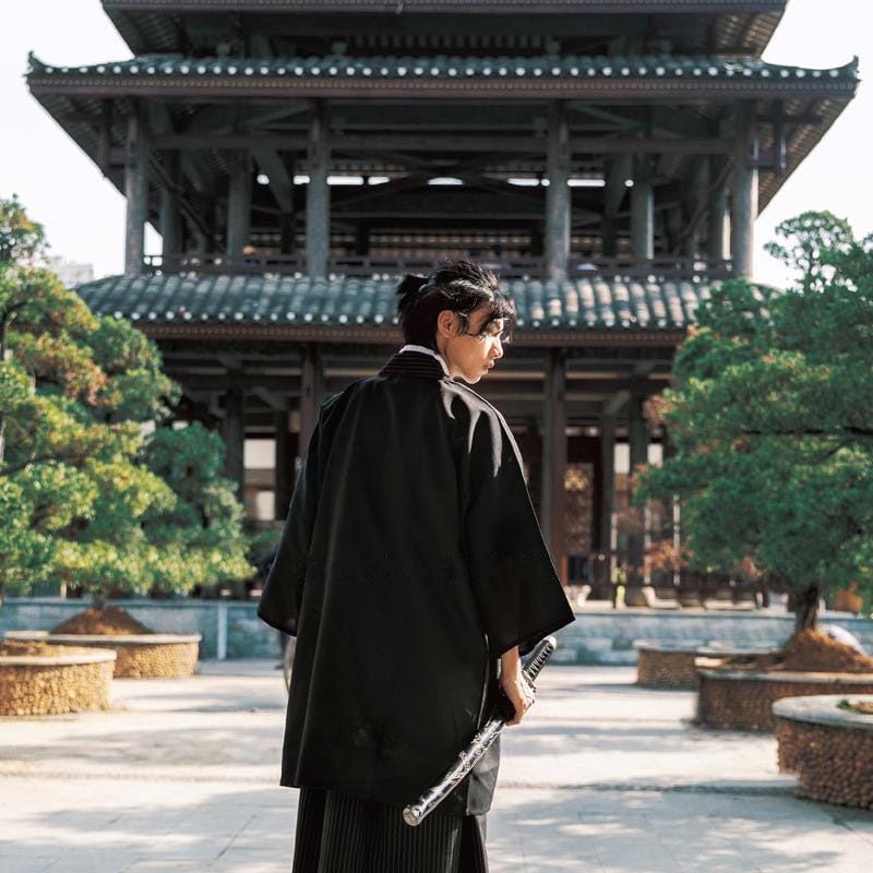 Black Samurai Men's Kimono - Elite Collection