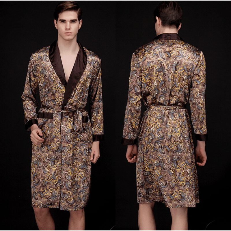 Men's Kimono in Luxury Satin