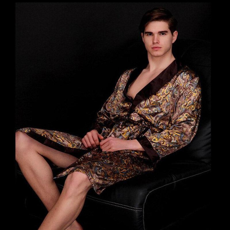 Men's Kimono in Luxury Satin