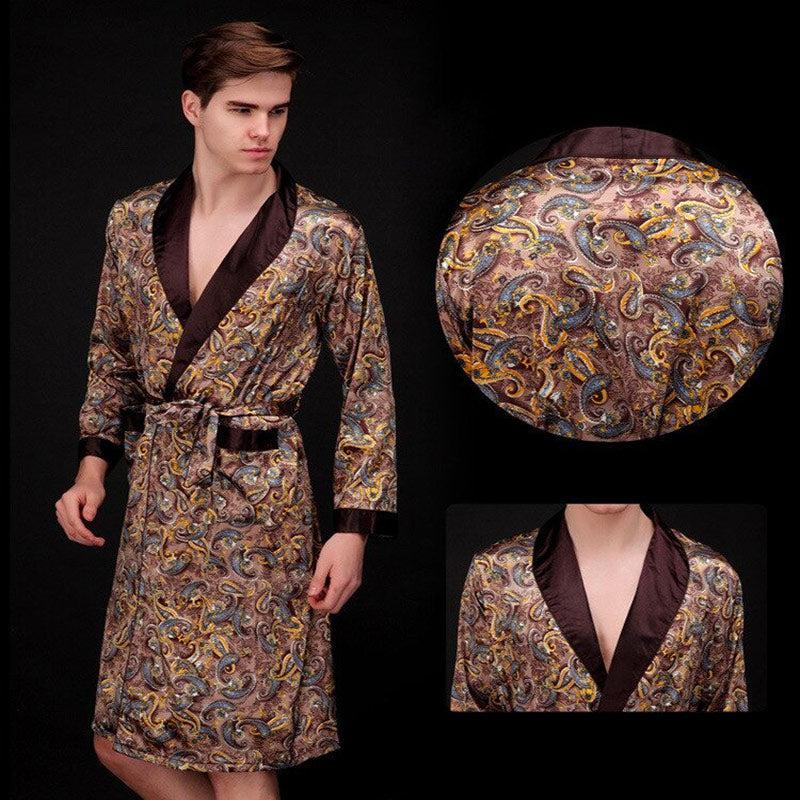 Men's Kimono in Luxury Satin