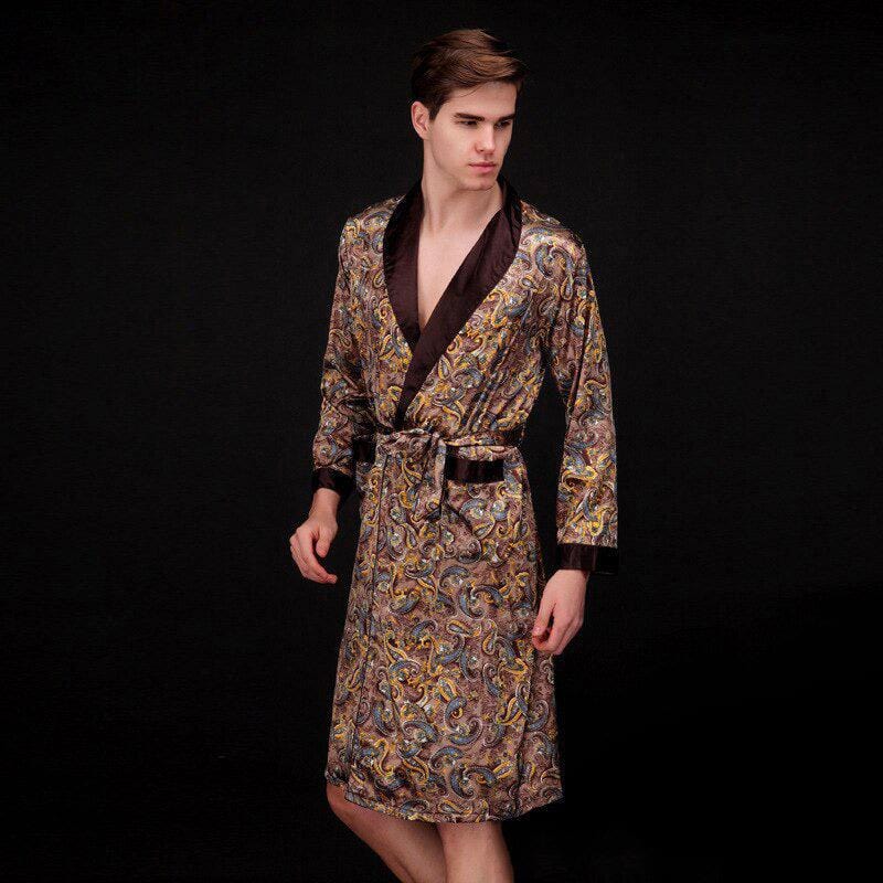 Kimono pour Homme en Satin Luxe