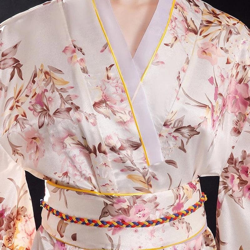 White Japanese Kimono - Traditional Elegance