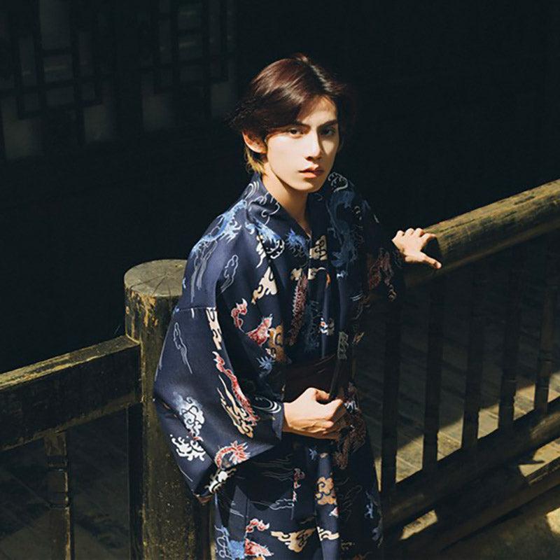 Kimono Japonais en Coton pour Homme