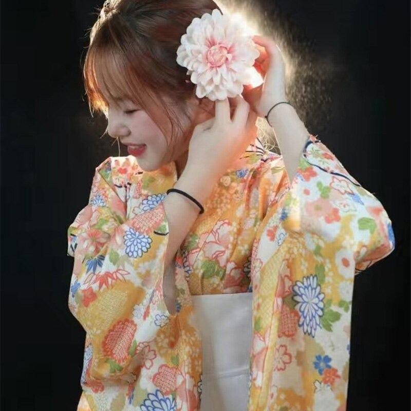 Japanese Golden Floral Kimono - Limited Edition