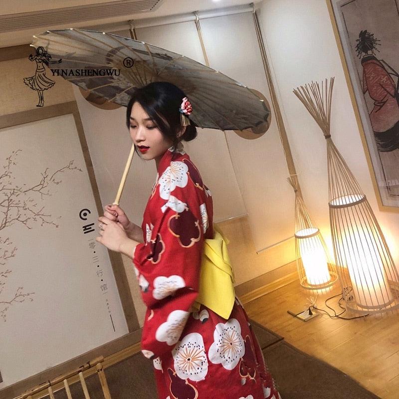 Kimono Japonais Femme Traditionnel - Style Japonais Authentique