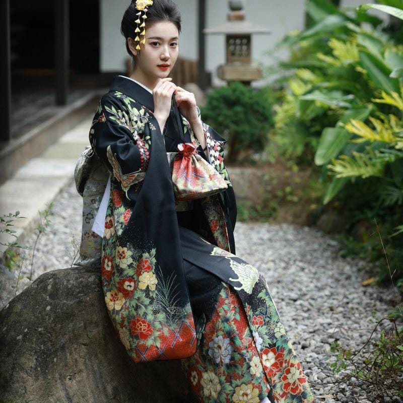 Japanese Kimono Eternal Flowers