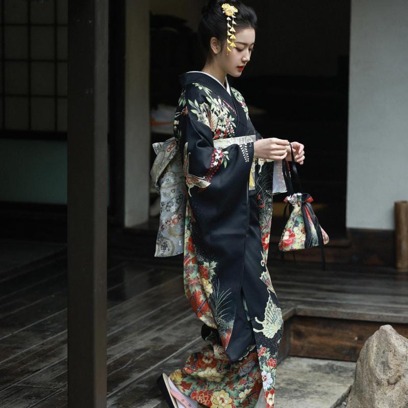 Japanese Kimono Eternal Flowers