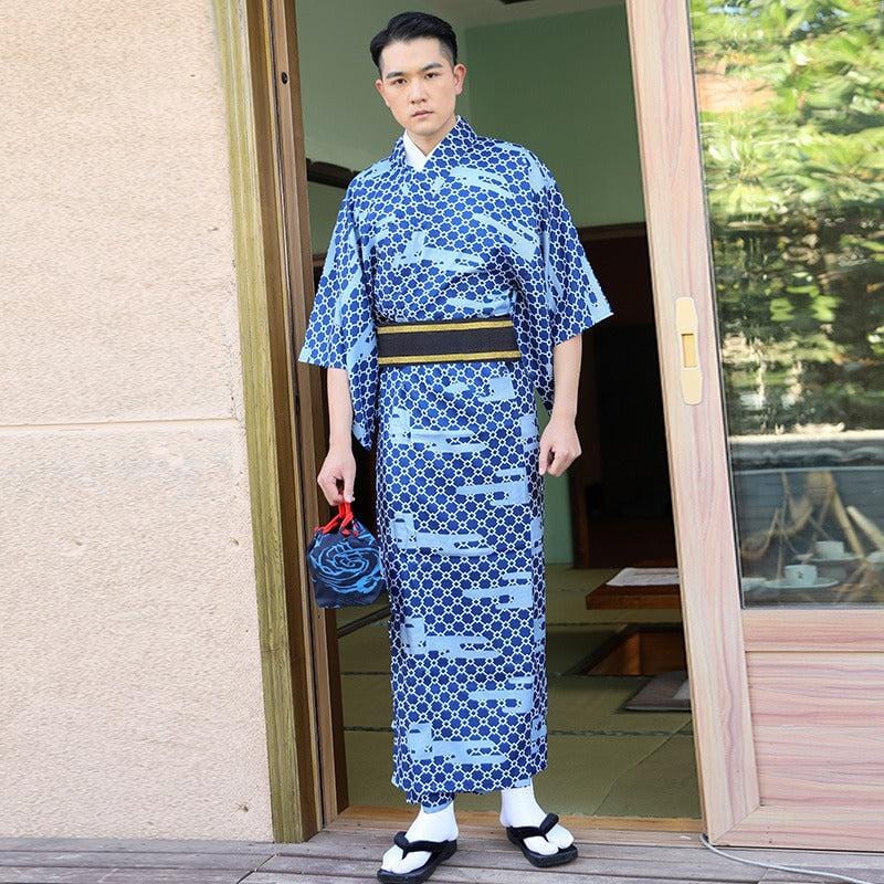 Japanese Kimono with Short Long Sleeves for Men