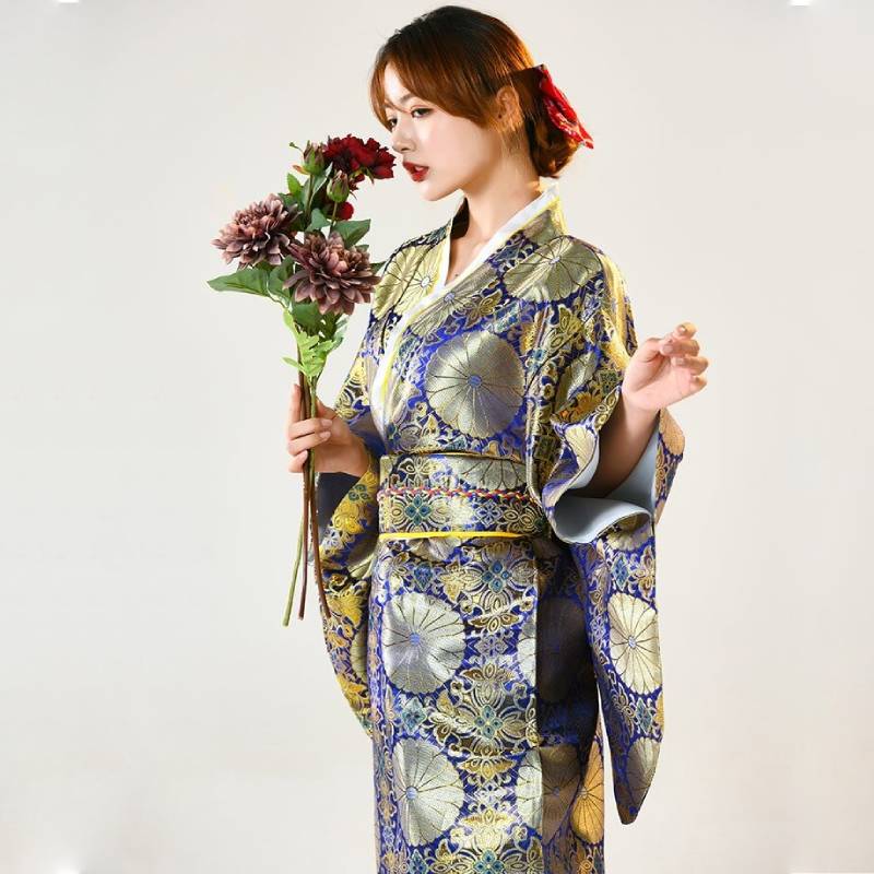 Luxury Japanese Satin Kimono