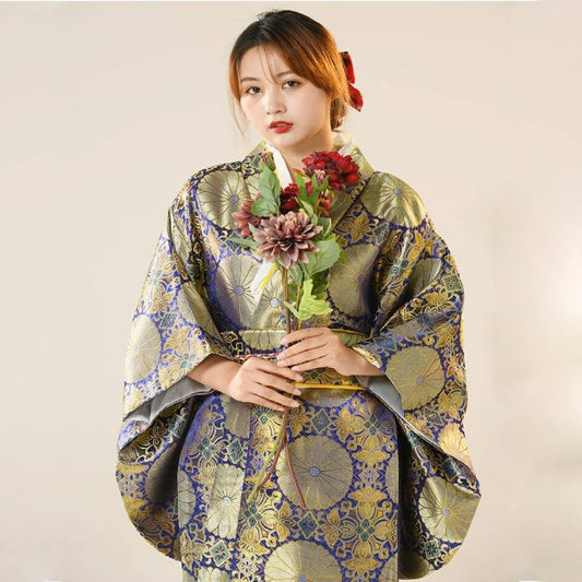 Kimono Japonais en Satin de Luxe