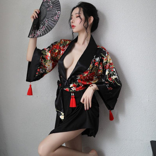 Kimono Japonais Traditionnel Courtes Femmes