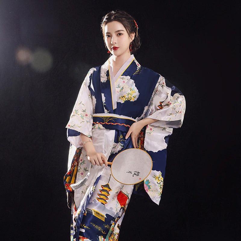 Kimono Traditionnel Japonais pour Femme