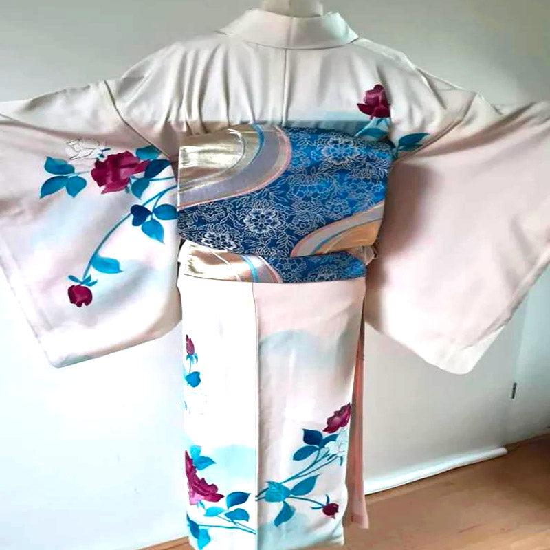 Traditional Japanese Silk Kimono for Women