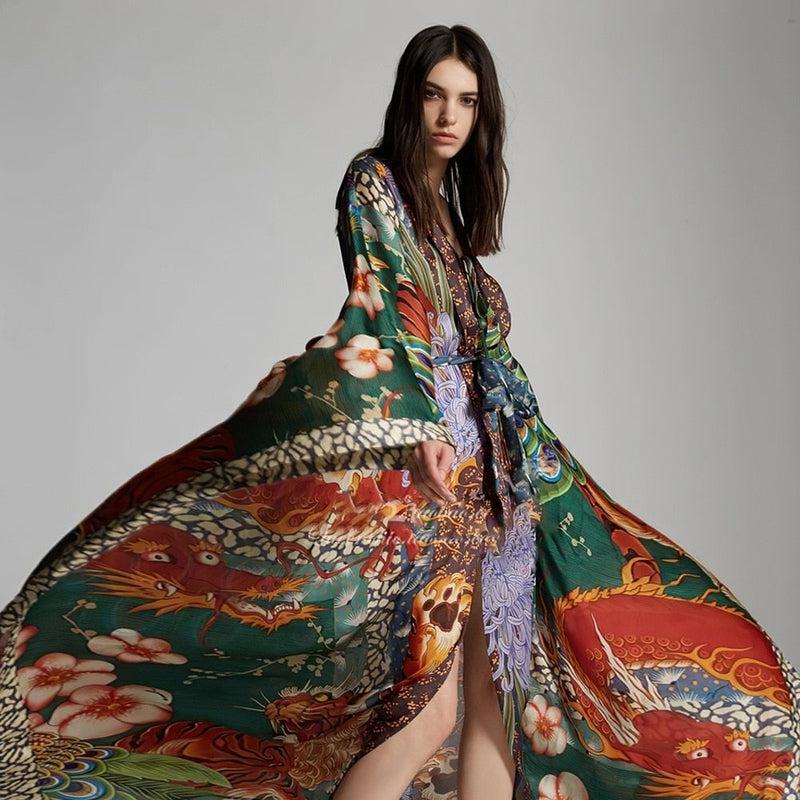 Kimono Japonais d'Époque Vintage