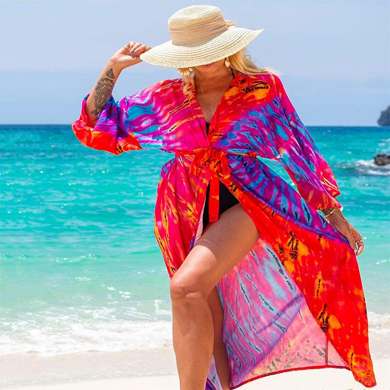 Total Transparency Long Kimono - Women