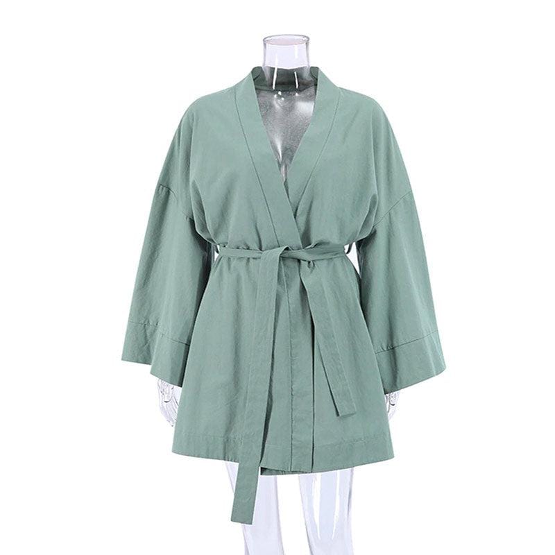 Cotton Kimono Bathrobe