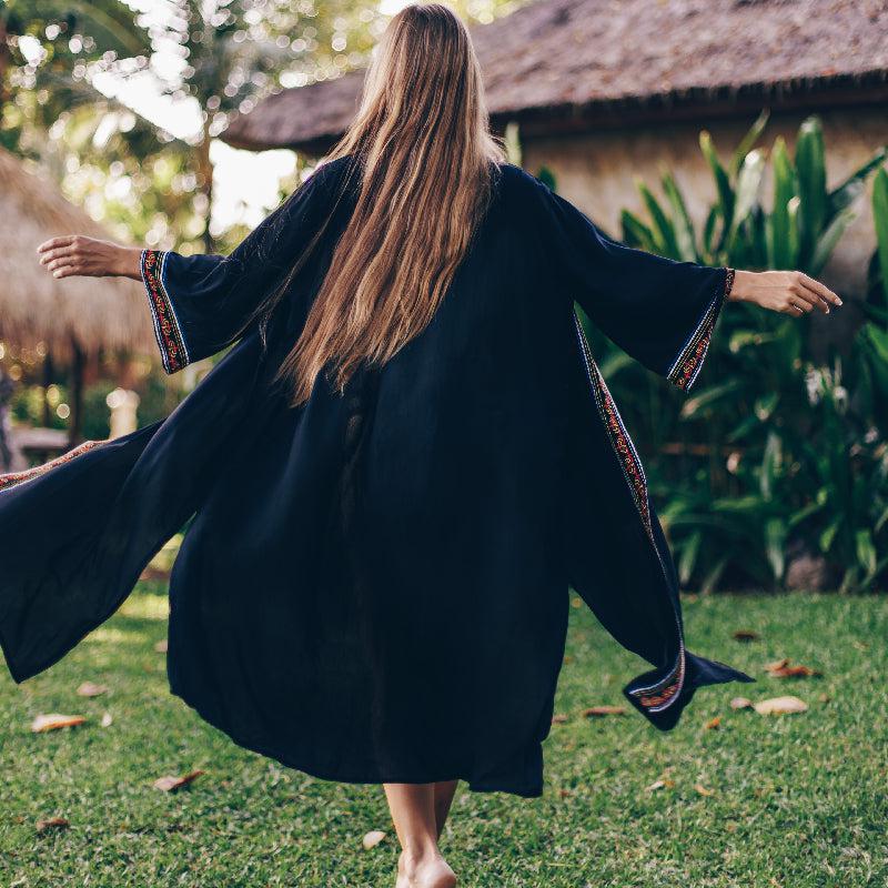 Black Women's Beach Kimono - Summer Collection 2021