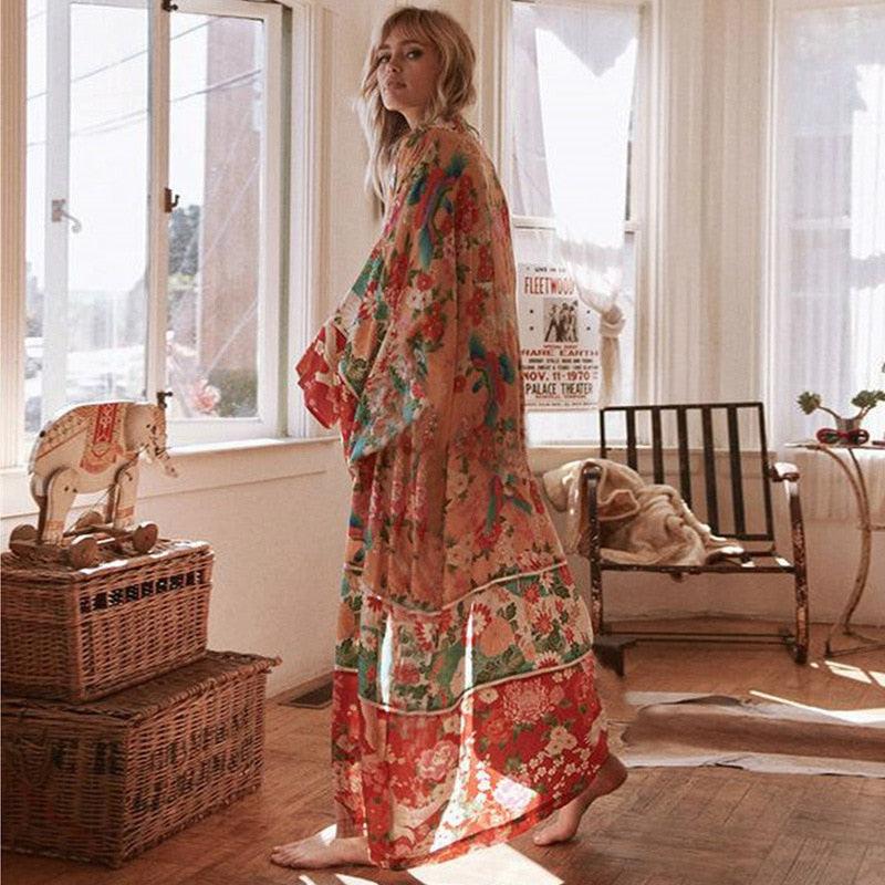 Women's Floral Beach Kimono - Summer Collection