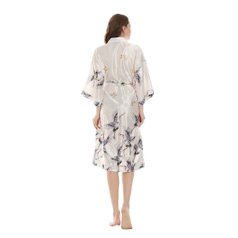 Kimono Long Blanc Élégant