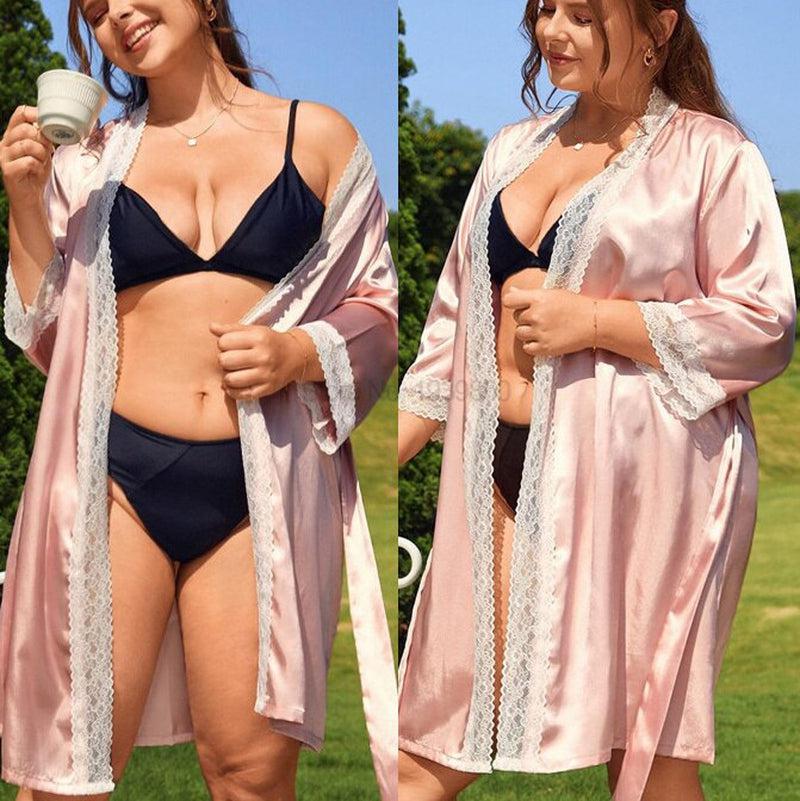 Rose Satin Kimono	Collection