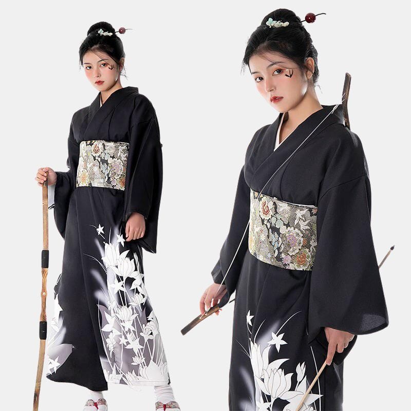 Kimono Samourai Femme - Style Japonais Élégant