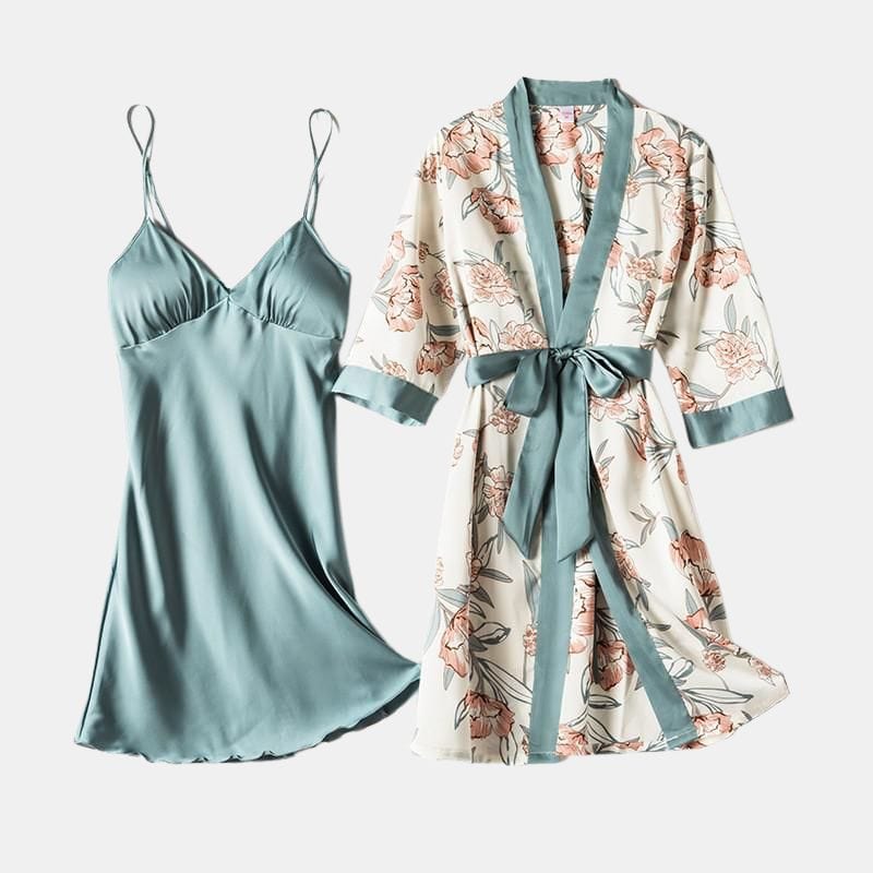 Kimono Satin Femme Nuit - Dreamy Silk Essentials